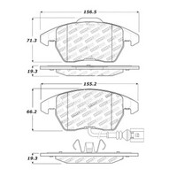 StopTech Performance 06-10 Audi A3 / 08-10 Audi TT / 06-09 VW GTI / 05-10 Jetta Front Brake Pads