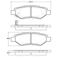 StopTech Performance 08-13 Audi S3 Rear Brake Pads