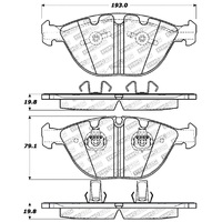 StopTech Performance 06-09 BMW M5 E60 / 07-09 M6 E63/E63 Front Brake Pads