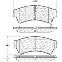 StopTech Performance 06-10 Ford Fusion / 07-10 Lincoln MKZ / 06-09 Mazda 6 Front Brake Pads