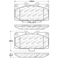 StopTech Performance 06-07 Subaru Impreza WRX/WRX STi Front Brake Pads