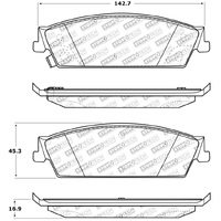 StopTech Sport Brake Pads w/Shims and Hardware - Front