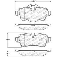 StopTech Performance 07-09 Mini Cooper/Cooper S Rear Brake Pads