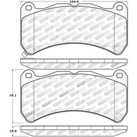 StopTech Performance 08-09 Lexus IS F Front Brake Pads