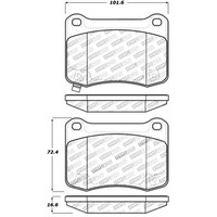 StopTech Performance 08-09 Lexus IS F Rear Brake Pads