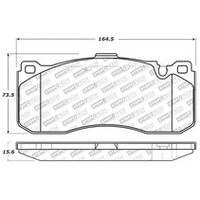 StopTech Performance 08-09 BMW 128i/135i Coupe Front Brake Pads