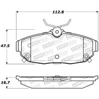 StopTech Sport Brake Pads w/Shims and Hardware - Rear