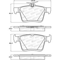 StopTech 2014 Acura TSX Sport Performance Rear Brake Pads