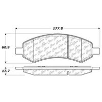 StopTech 07-17 Jeep Wrangler / 07-09 Dodge Durango Truck & SUV Brake Pads - Front