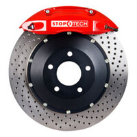 StopTech 91-05 Acura NSX Rear BBK w/Red ST-40/10 Calipers Slotted 328x28mm Rotors