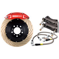 StopTech BBK 01-07 BMW M3 (E46) Rear ST-40 Red Caliper Drilled 355x32mm Rotors