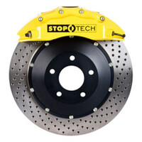 StopTech 01-06 BMW M3 Rear BBK w/ ST-40 Yellow Calipers 355 x 32 Performance Drilled Rotors