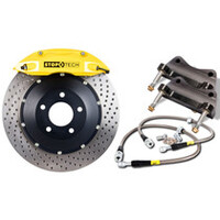 StopTech BBK 07-09 BMW 335i/335d Front 355x32 Slotted 2pc Rotors ST-60 Yellow Calipers