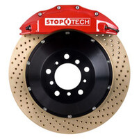 StopTech Porsche 911 05-10 Carrera Front BBK ST-60 Caliper Red / 2pc Drilled 355x35mm Rotor