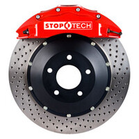 StopTech Porsche 911 05-10 Carrera Front BBK ST-60 Caliper Red / 2pc Zinc Drilled 355x35mm Rotor