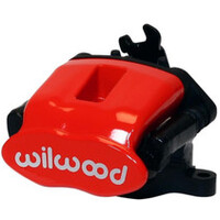 Wilwood Caliper-Combination Parking Brake-Pos 6-R/H-Red 41mm piston .81in Disc