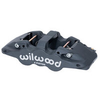 Wilwood Caliper-Aero4-R/H - Black Anodize 1.88/1.62in Pistons 1.25in Disc