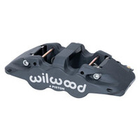 Wilwood Caliper-Aero4-L/H - Black Anodize 1.88/1.62in Pistons 1.25in Disc