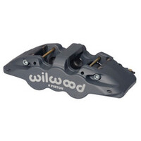 Wilwood Caliper-Aero6-R/H - Black Anodize (.80 Thk Pad) 1.62/1.12/1.12in Pistons 1.25in Disc