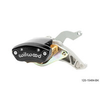 Wilwood Caliper - MC4 Mechanical Left Hand - Black 1.19in Piston 1.10in Rotor - Black