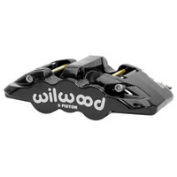 Wilwood Caliper - Aero-DS Forged Six-Piston Caliper Black 6.52in Piston 1.25in Rotor - Black