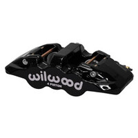 Wilwood Caliper-Aero4 - Black 1.75/1.62in Pistons 1.25in Disc