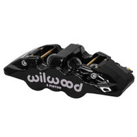 Wilwood Caliper-Aero6-R/H - Black 1.75/1.38in Pistons 1.25in Disc