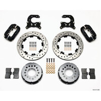 Wilwood Forged Dynalite Rear Drag Kit Drilled Rotor Small Ford 2.66in Offset