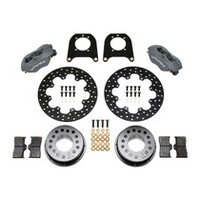 Wilwood Forged Dynalite Rear Drag Kit Drilled Rotor Chev 12 Bolt w C-Clips