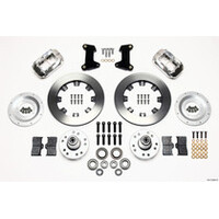 Wilwood Forged Dynalite Front Kit 12.19in Drilled Polished 74-80 Pinto/Mustang II Disc Spindle only