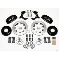 Wilwood Dynapro 6 Front Hub Kit 12.19in Red 55-57 Chevy