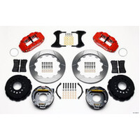 Wilwood Narrow Superlite 4R Rear P-Brk Kit 12.88in Chevy 12 Bolt w/ C-Clips Stggrd mt