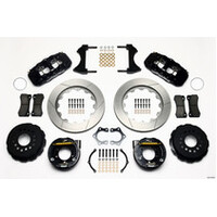 Wilwood AERO4 Rear P-Brake Kit 14.00in Red Mopar/Dana 2.36in Off w/Snap Ring Brng