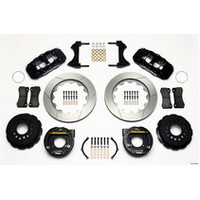 Wilwood AERO4 Rear P-Brake Kit 14.00in Drilled Ford 8.8 w/2.5in Offset-5 Lug