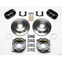 Wilwood Dynapro Low-Profile 11.00in P-Brake Kit - Red New Big Ford 2.50in Off Staggerd Mount