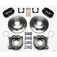 Wilwood Dynapro Low-Profile 11.00in P-Brake Kit - Red Chevy 12 Bolt Spcl 2.81in Offset