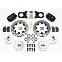 Wilwood Forged Dynalite Front Drag Kit Drilled Rotor 1970-1973 Mustang Disc & Drum Spindle