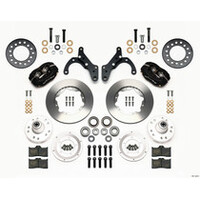 Wilwood Forged Dynalite Front Kit 11.00in Drilled 65-68 Chevy Impala -Drum Spindle