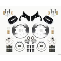 Wilwood Forged Dynalite Front Kit 12.19in Red 65-68 Chevy Impala -Drum Spindle