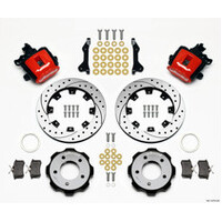 Wilwood Combination Parking Brake Rear Kit 12.19in Dia 0.81in Rotor Thickness - Red Drilled