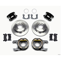 Wilwood D154 P/S Park Brake Kit Red New Big Ford 2.50in Off Front Mount