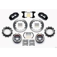 Wilwood Narrow Superlite 4R Rear P-Brk Kit 12.88in Red Strange Eng Floater 3.49in Offset