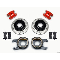 Wilwood D154 P/S Park Brake Kit Red Chevy C-10 2.42 Offset 5-lug