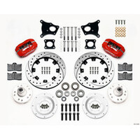 Wilwood Forged Dynalite Front Kit 12.19in Red AMC 71-76 OE Disc w/o Bendix Brakes