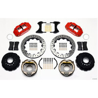 Wilwood Narrow Superlite 4R Rear P-Brk Kit 12.88in Drilled Chevy 12 Bolt w/ C-Clips