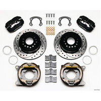 Wilwood Forged Dynalite Rear Drag Kit Drilled Rotor Ford 8.8 Special w/2.50in Offset-5 Lug