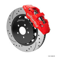 Wilwood AERO6 Front Kit 15.00in BBK - 08-12 Audi A4/A5/S5 - Slotted Rotor - Red