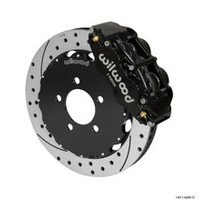 Wilwood Narrow Superlite 6R Front Big Brake Kit 12.88in Slotted Black 05-11 Ford Crown Victoria