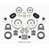 Wilwood Forged Dynalite-M Front Kit 10.75in Red 1950-1955 MG-TD/TF