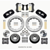 Wilwood AERO6 Front Hub Kit 15.00 Red 67-69 Camaro 64-72 Nova Chevelle